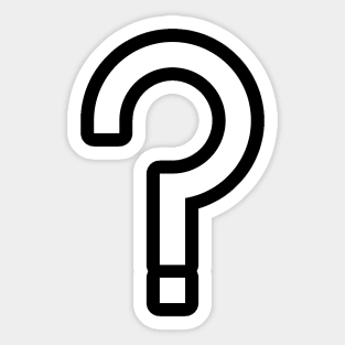 Mystery Tee (White) Sticker